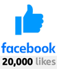 Over 20000 Likes on Facebook